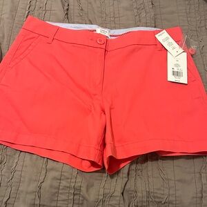 Crown & Ivy Vibrant Coral Women's Shorts
